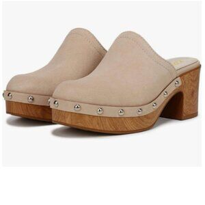YDN Beige Studded Mules